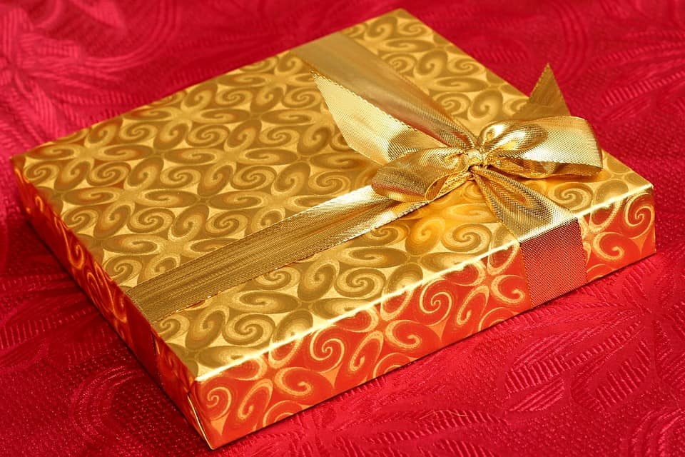 Christmas present package