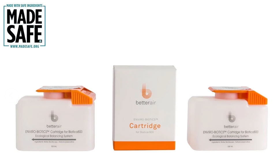 EnviroBiotics Biotica800 Probiotic Refill Cartridge - Pkg 2 (formerly BetterAir)